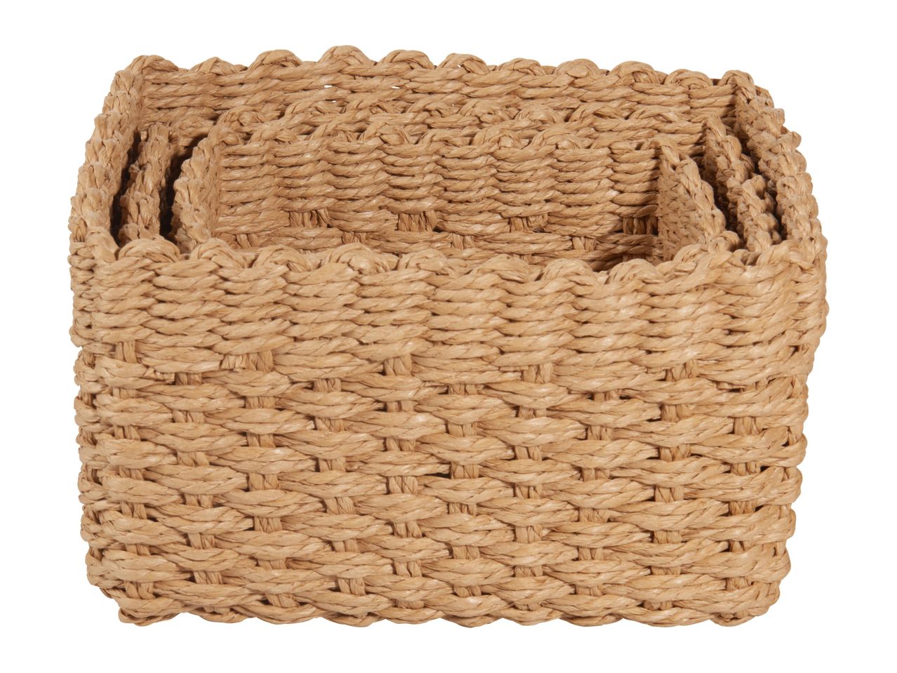 Go to full screen view: Livarno Home Storage Baskets - Set of 3 - Rectangular - Image 4