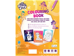 My Little Pony colouring book with Sunny, Izzy, Hitch, Zipp, and Pipp, for ages 4+.