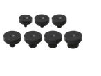 A set of seven black, circular DIY assortment pieces with numbers 5, 6, 8, 10, 12, 14, and 16.