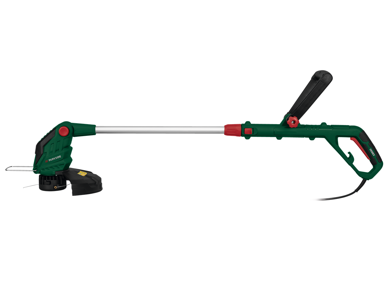 Parkside trimmeris: zāles un nezāļu pļaušana.