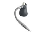 Handheld steam cleaner with a flexible hose and nozzle