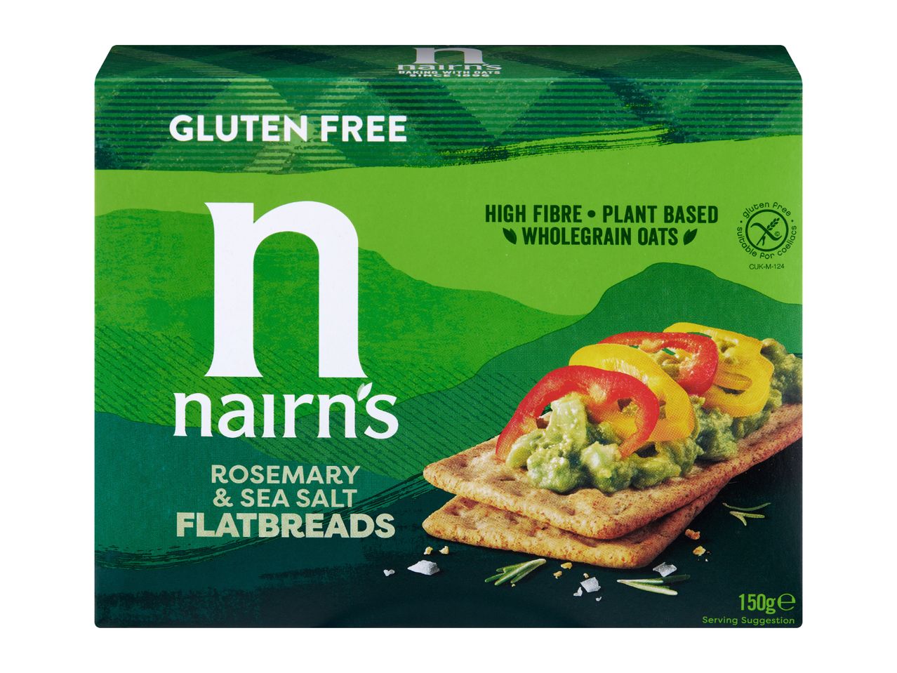 Gluten Free Rosemary & Sea Salt Flatbreads 150g
