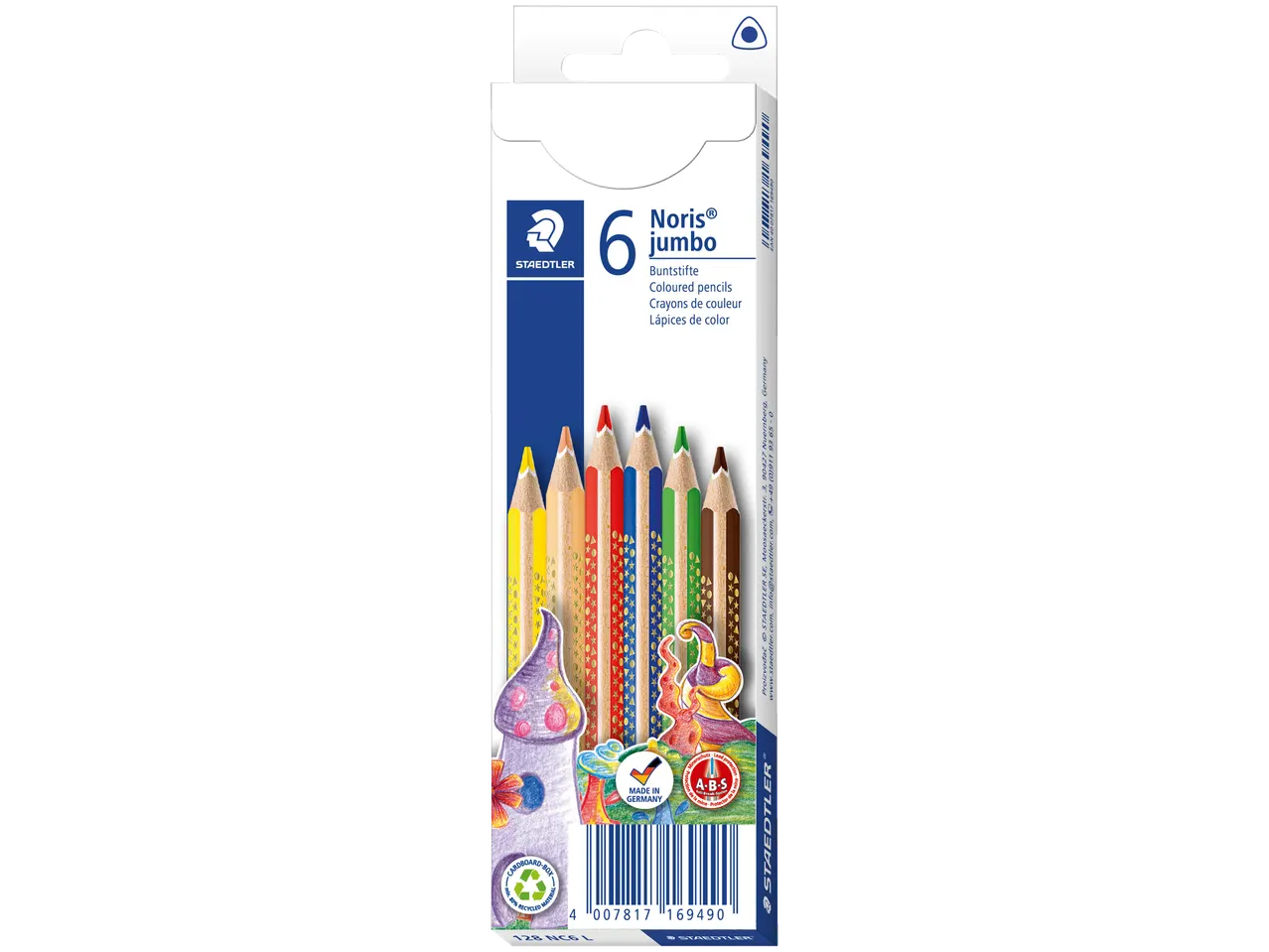 Воскреснице у боји Staedtler Noris jumbo у кутији.