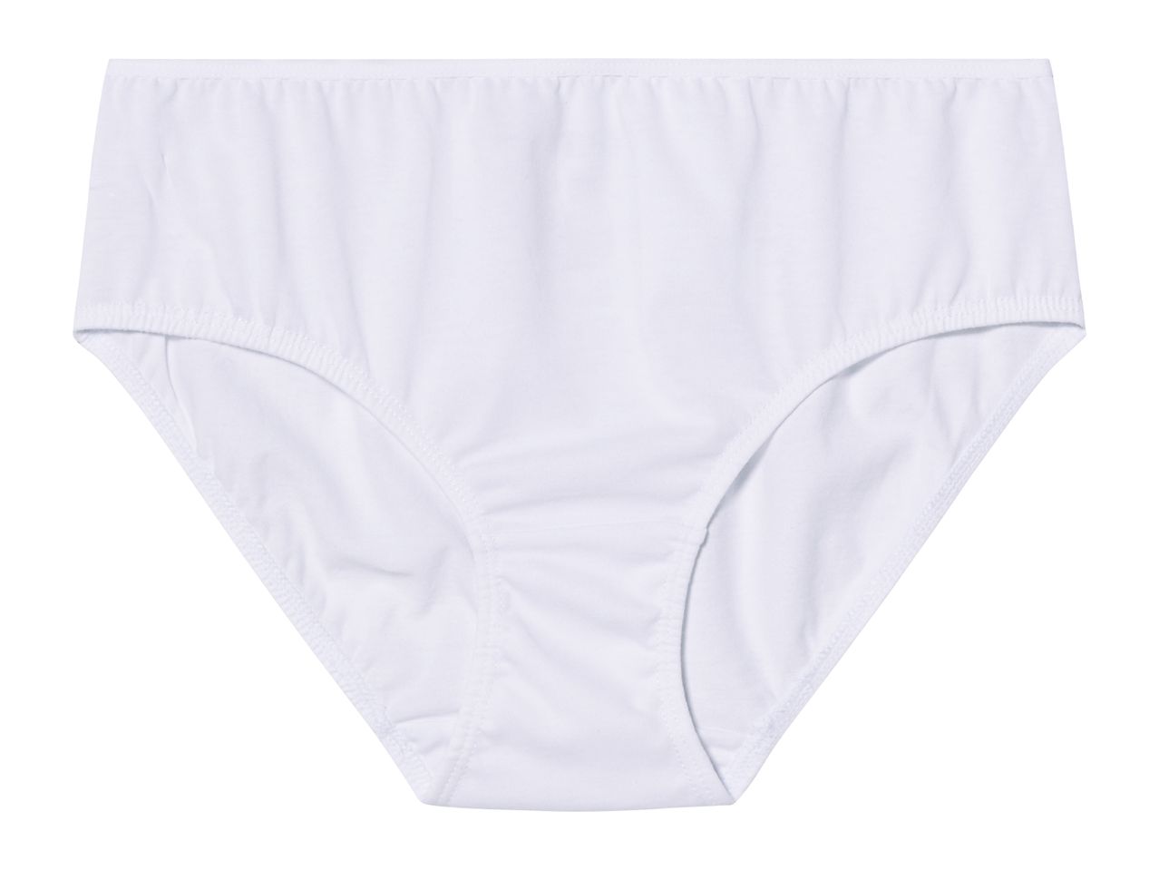 White cotton women's underwear briefs.