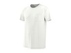 White short-sleeved t-shirt with a chest pocket