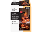 LIVARNO Halloween pumpkin string lights with a 6-hour timer.