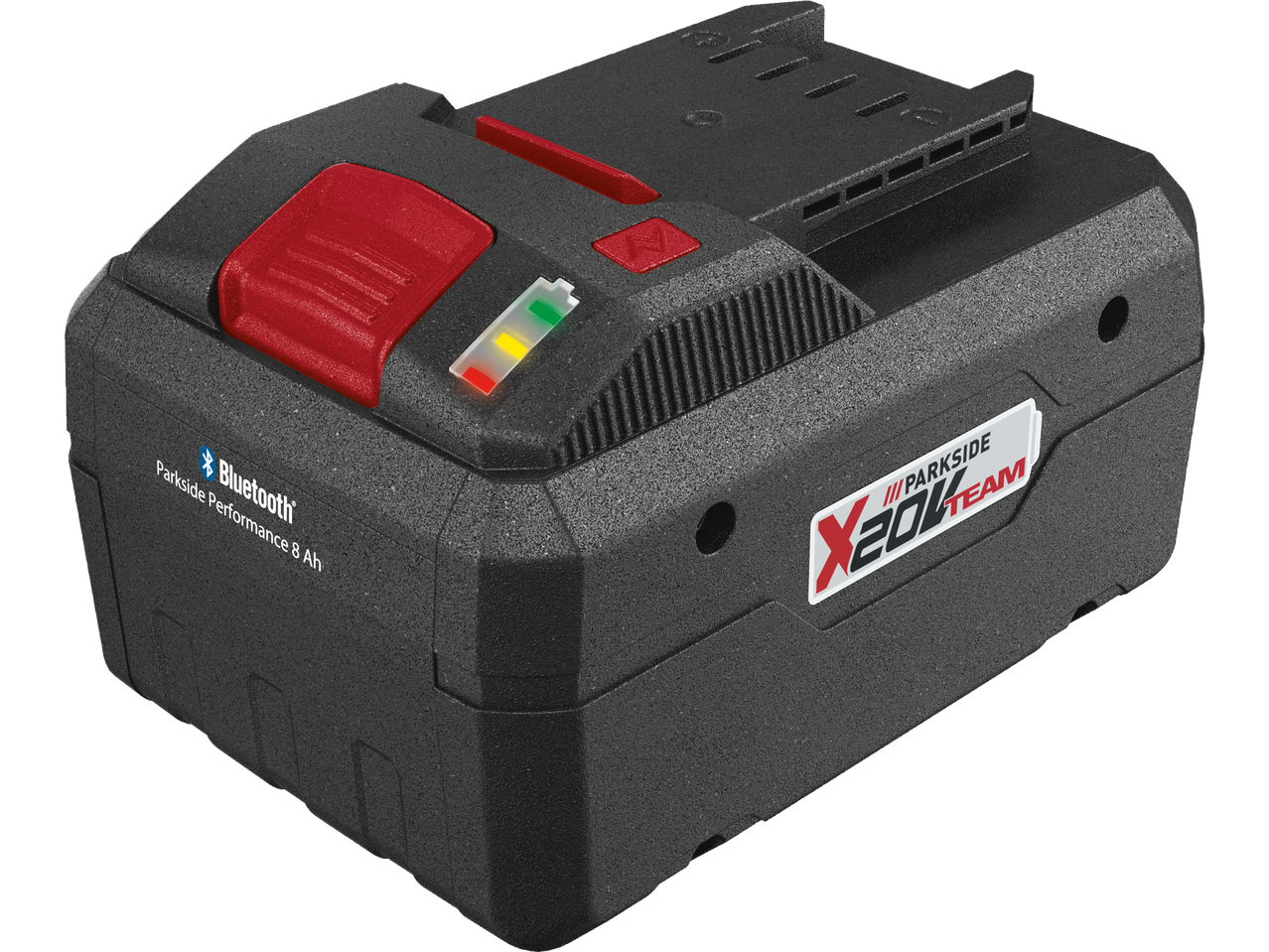 Parkside X20V Team 8 Ah akumulators ar Bluetooth.