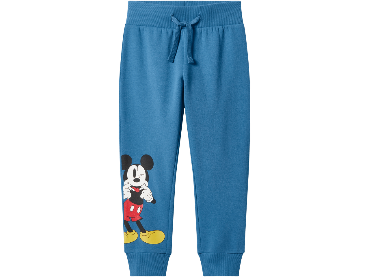 Mėlynos vaikiškos kelnės su Mikio Peliuko atvaizdu