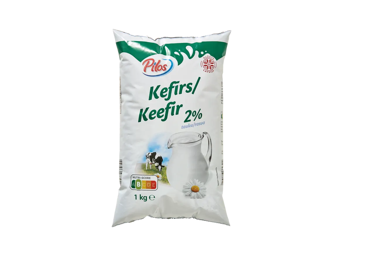 Pilos kefīrs ar 2% tauku saturu 1 kg iepakojumā.