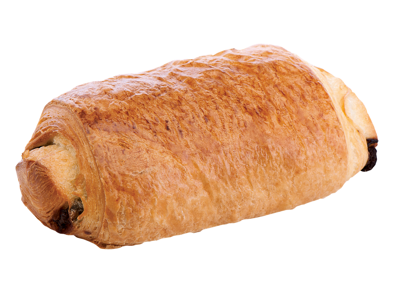 Croissant de chocolate crocante.