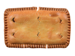 Dois pastéis assados com crosta crocante.