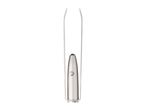 Illuminated tweezers with slanted tips for precise hair removal.