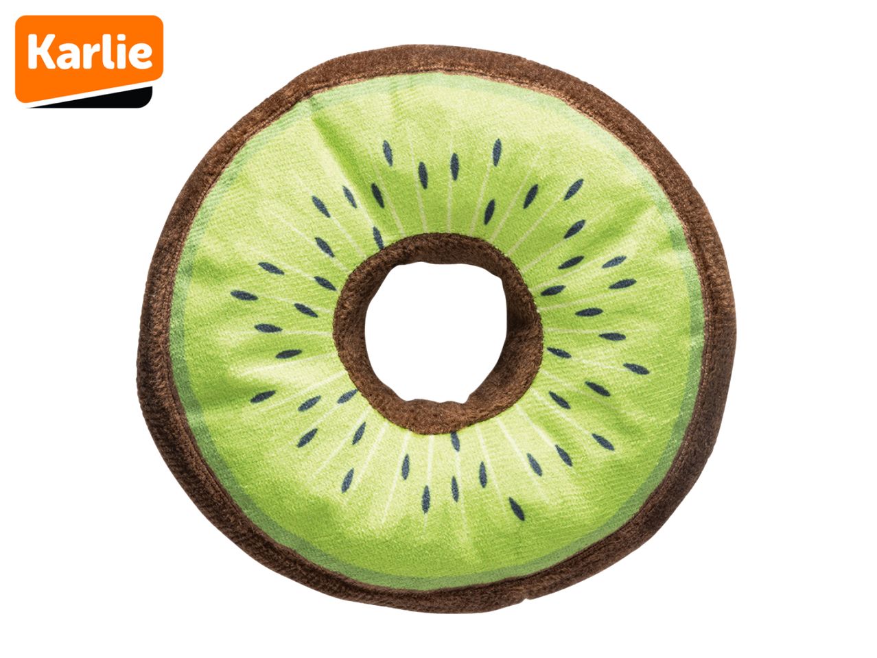 Karlie's kiwi-shaped dog toy is a fun and playful design.