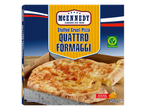 Pizza quatre fromages à croûte farcie, végétarienne et surgelée, 450g.
