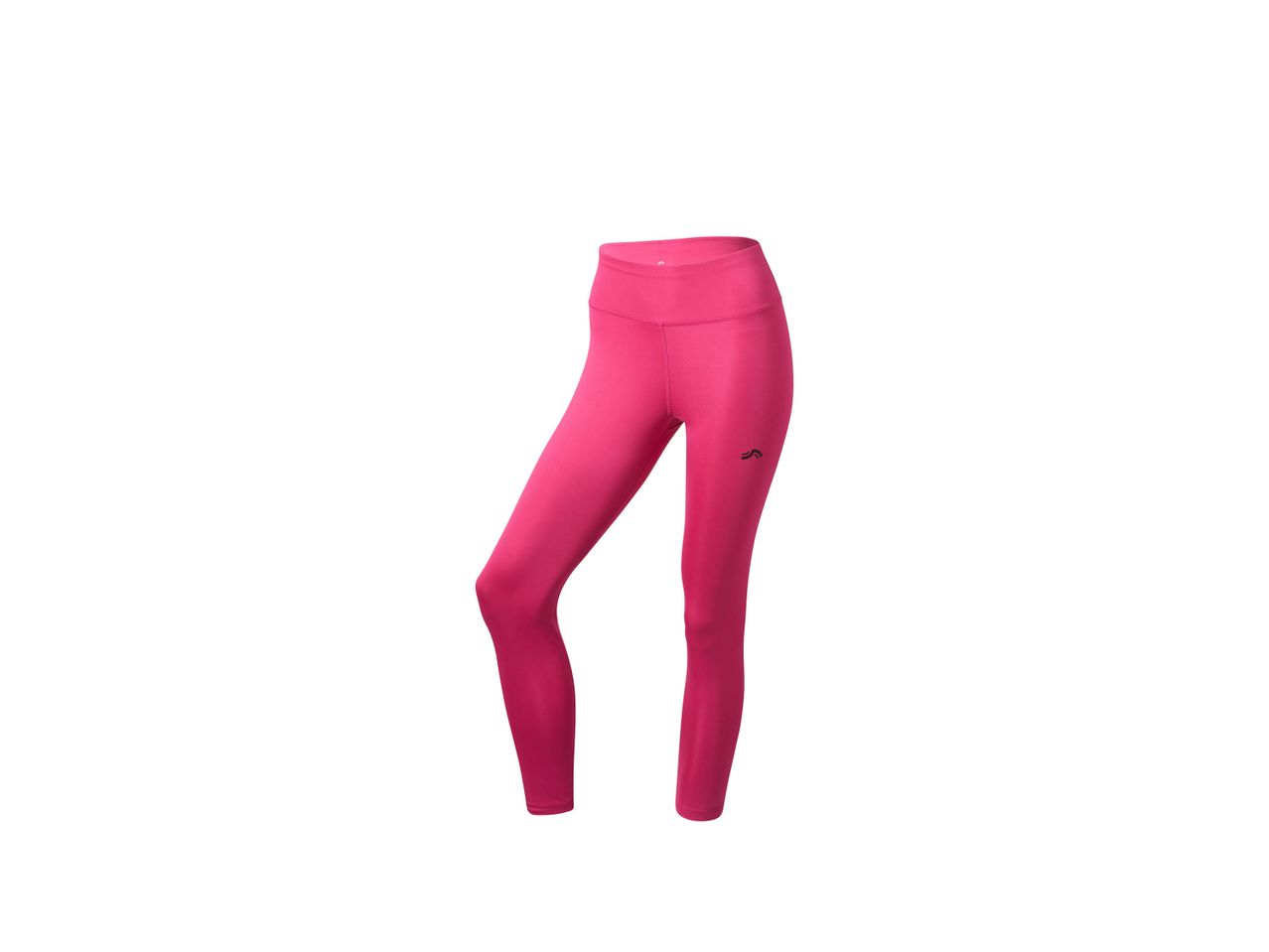 Leggings sportivi fucsia con logo nero