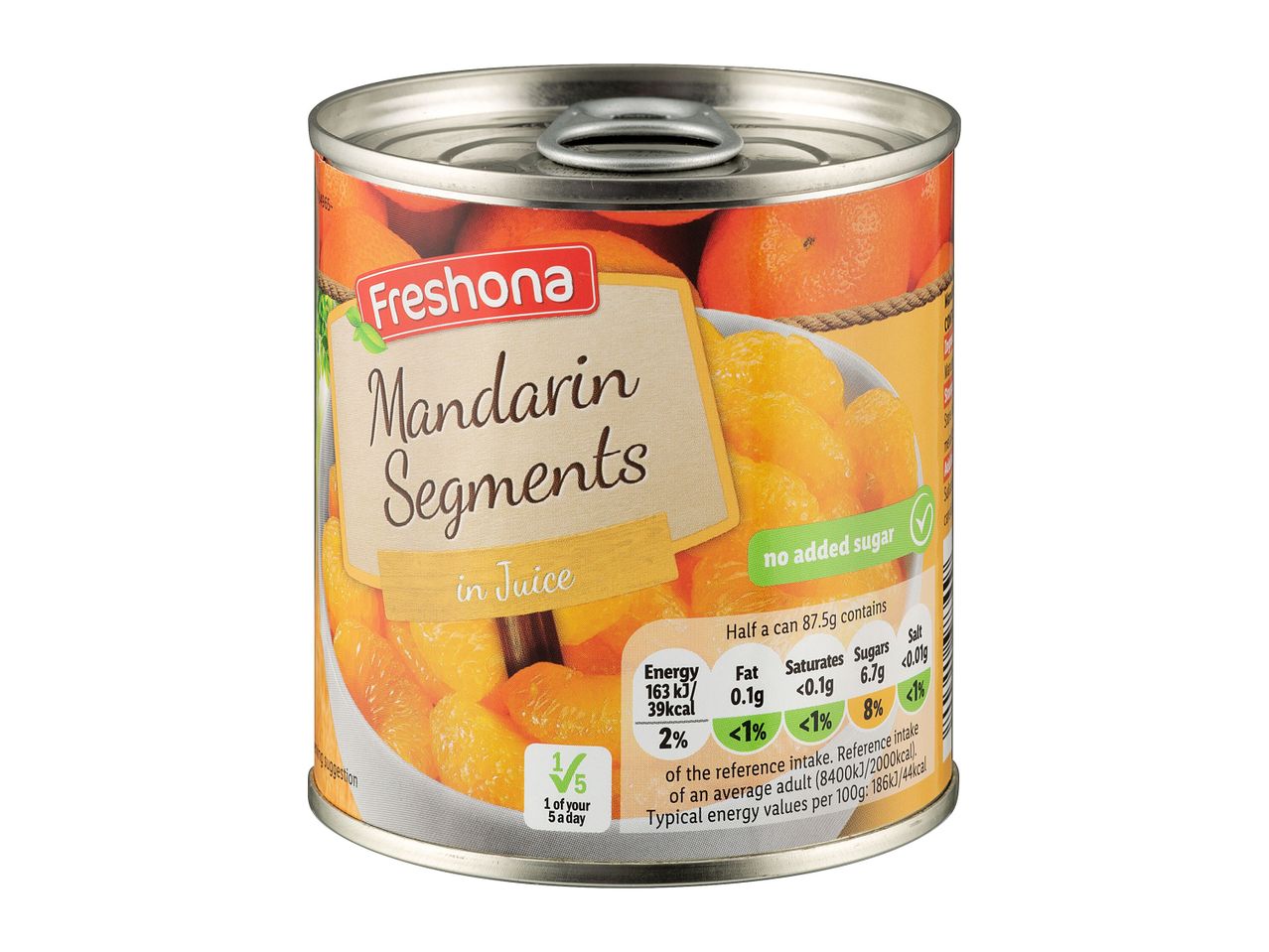 Go to full screen view: Freshona Mandarin Segments in Juice - Image 1