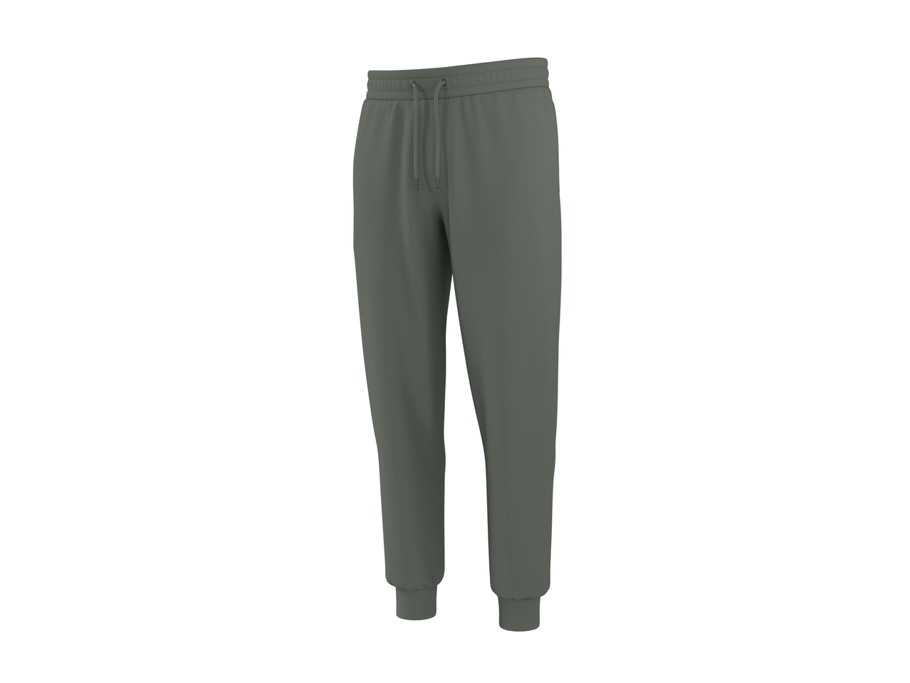Pantaloni de trening ESMARA MEN verde închis cu șnur