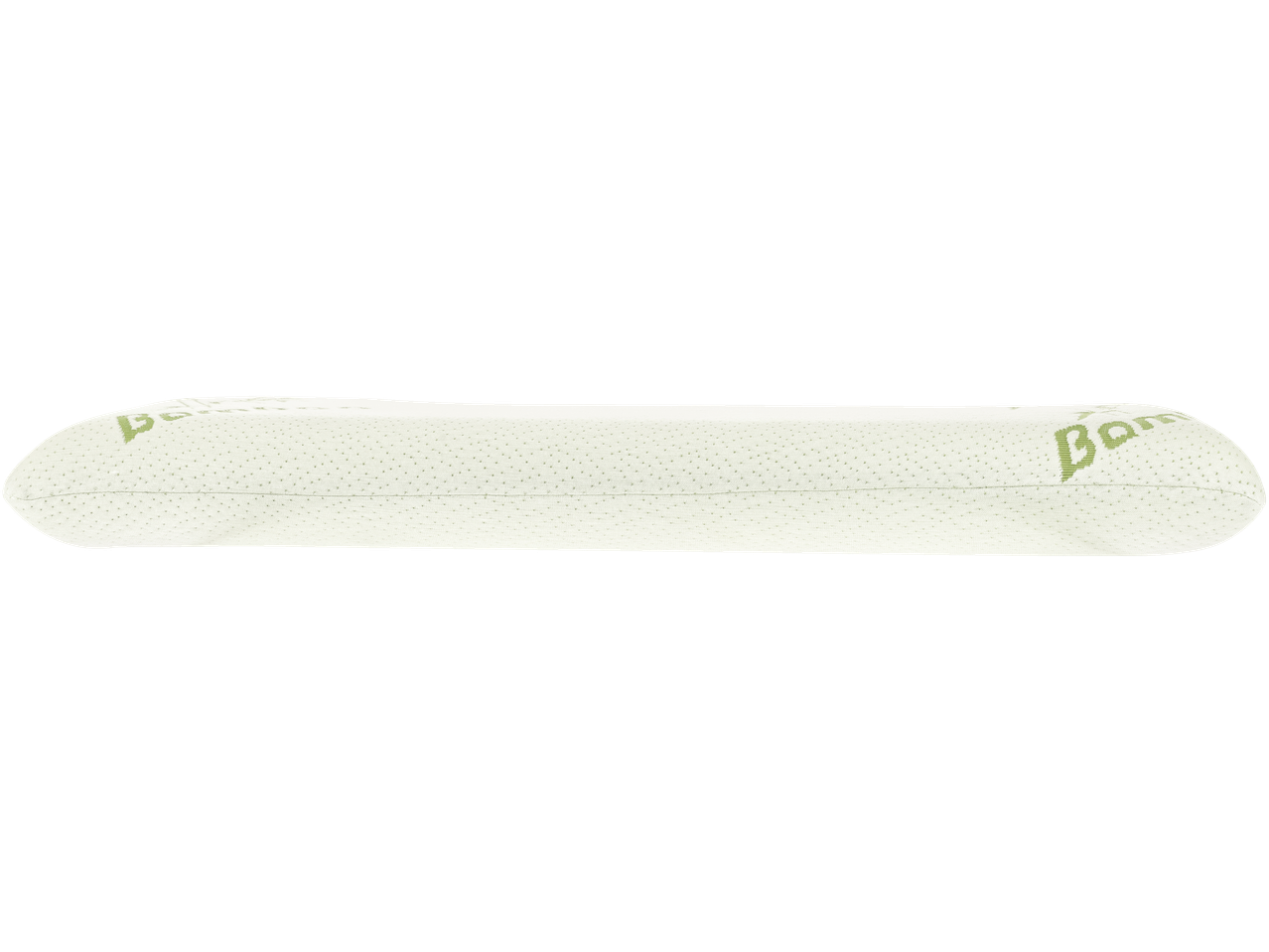 Livarno Premium Ergonomic Neck Support Pillow, light green with textured dots and 'Bamboo' text