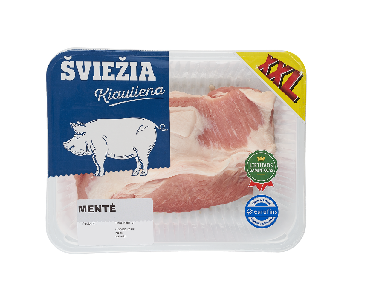 Šviežios kiaulienos pakuotė XL.