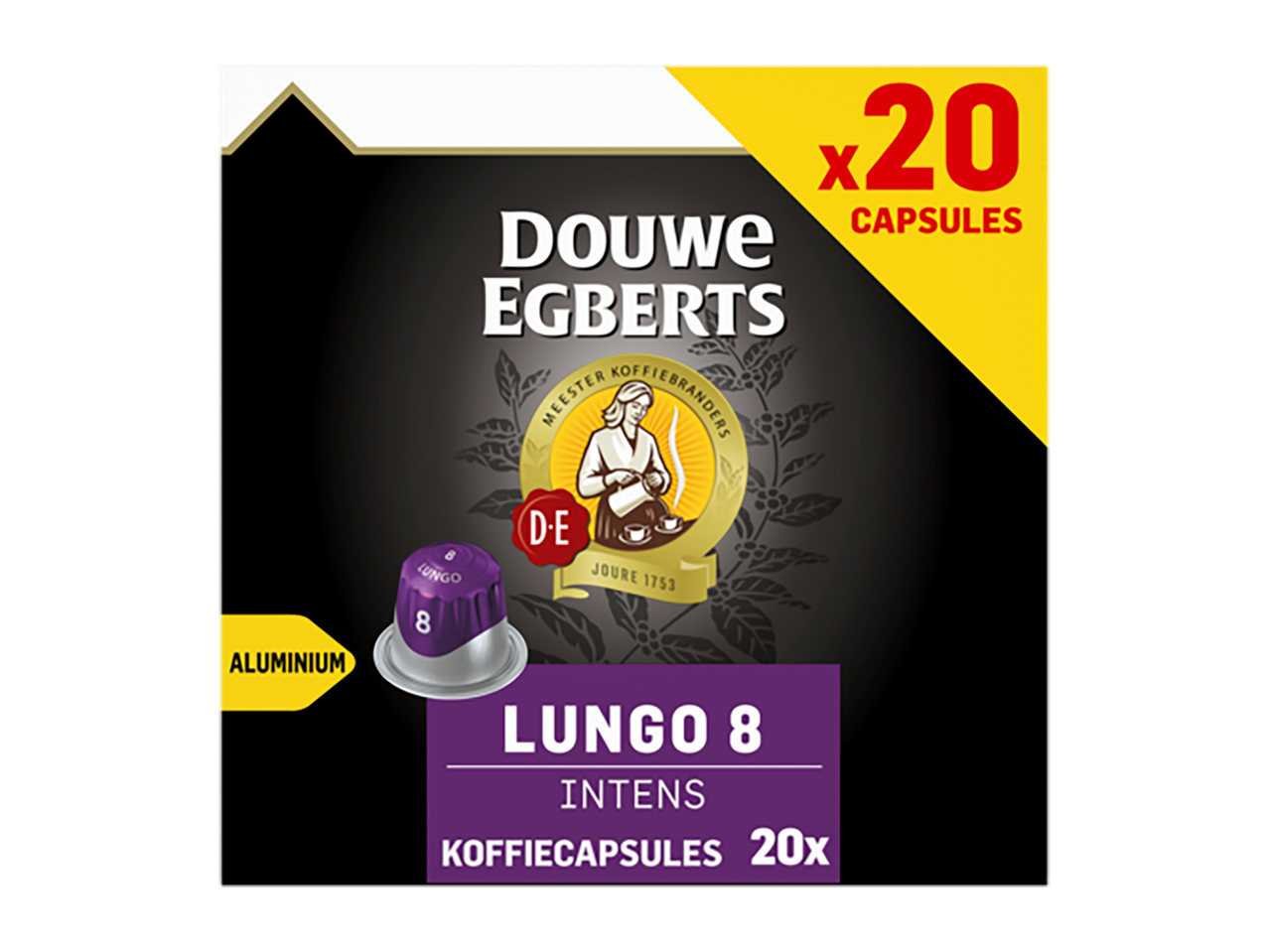 Douwe Egberts Lungo 8 Intens koffie capsules (20 stuks)