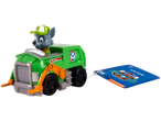 Figura PAW PATROL Rocky com veículo de reciclagem verde