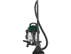 Parkside® 1600W Carpet Cleaner with a green and silver unit, hose, and cleaning nozzle.