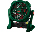 Ventilador Parkside: design verde robusto.