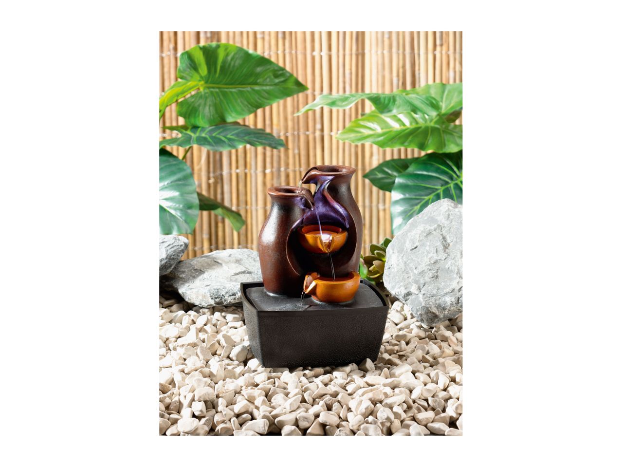 Go to full screen view: Livarno Home Decorative LED Fountain - Bowls - Image 5