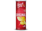 Snack Day Original Chips: 175g tube.