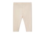 Plain beige baby leggings with an elastic waistband.