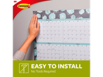 Easy to install 3M Command wall calendar, no tools required.
