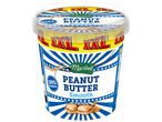 Pot de beurre de cacahuète lisse, avec l'étiquette '100% Peanuts' et 'XXL'.