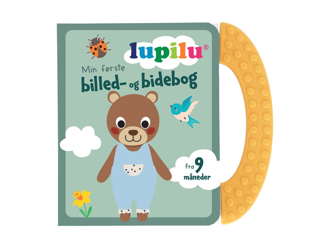 Lupilu's første billed- og bidebog til babyer fra 9 måneder.