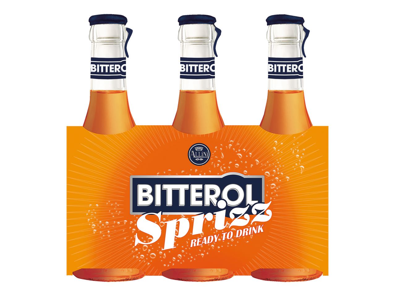 Шестпакет Bitterol Spritz, готов за пиене.