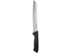 Livarno Home bread knife with serrated blade and black handle.