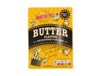Snaktastic Butter Flavour Microwave Popcorn box with nutritional information.