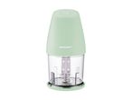 A light green and clear SilverCrest food chopper with measurement markings.