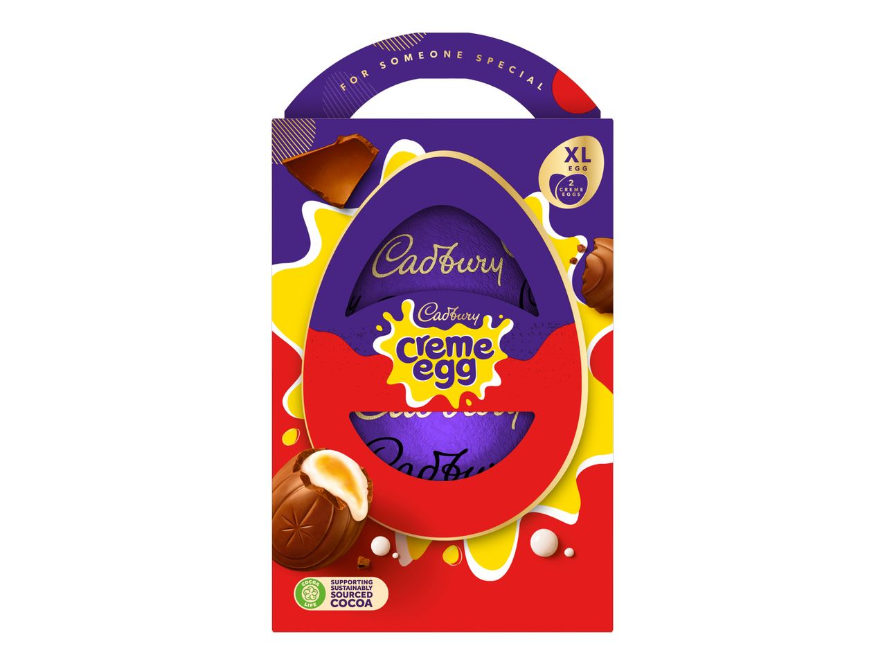 XL Easter egg with two creme eggs, featuring a 'For Someone Special' handle.