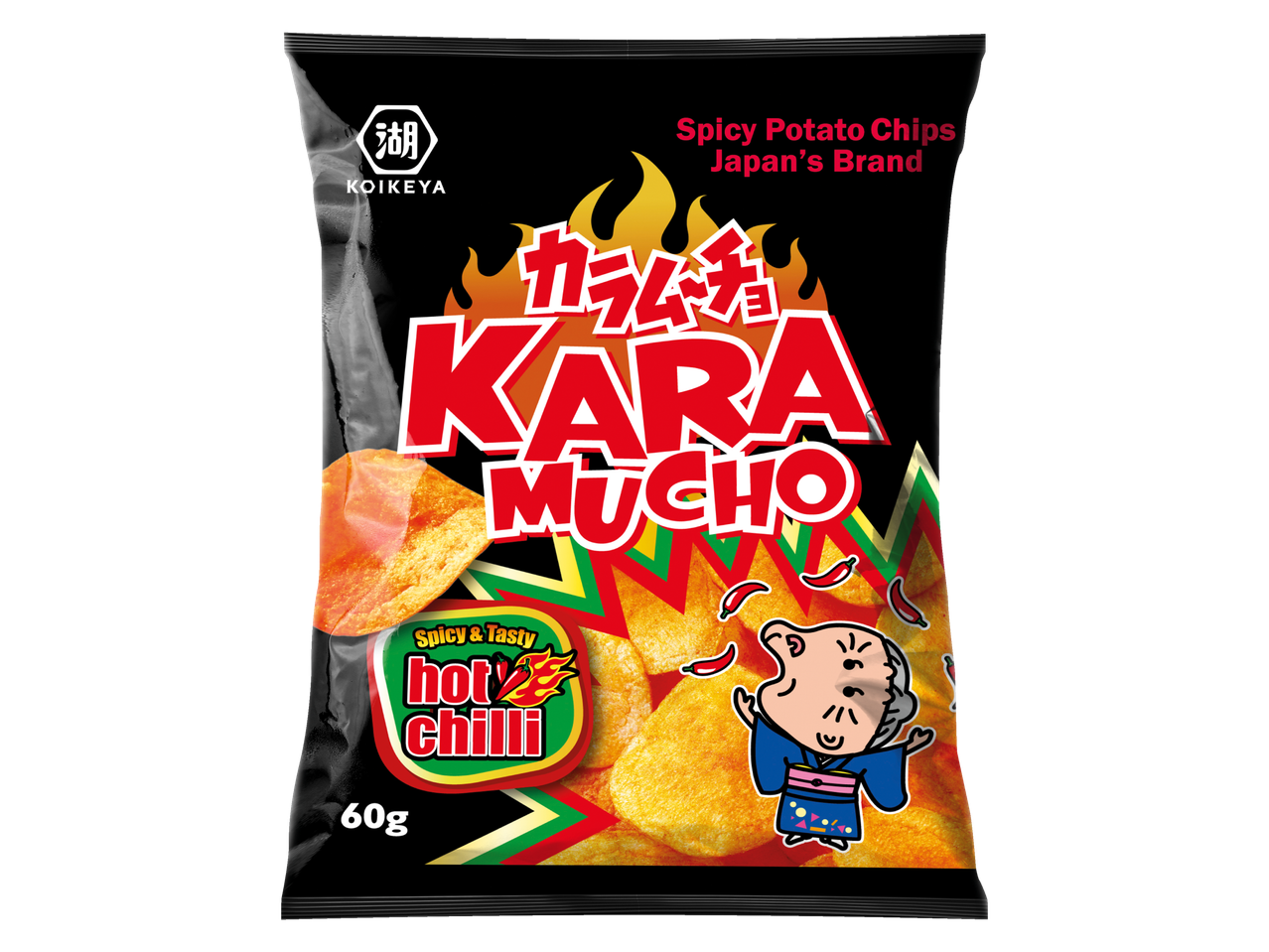 Koikeya Kara Much pittige aardappelchips.