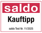 Saldo Kauftipp Siegel, Test Nr. 11/2025.