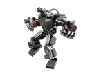 Ein Transformers-Roboter in grauem Design.