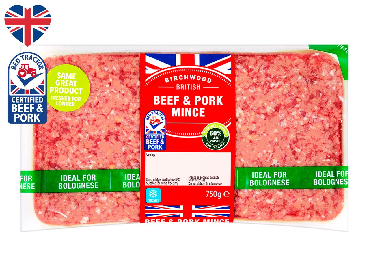 Go to full screen view: Birchwood British Beef and Pork Mince 23% Fat - Image 1