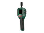 Green and black inspection camera with a screen and control buttons.