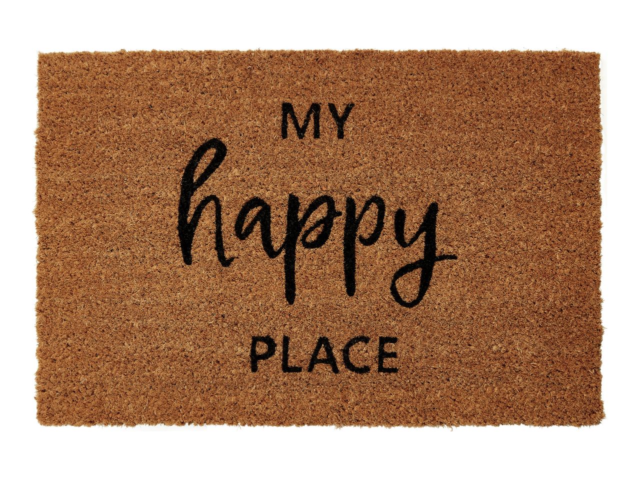 Go to full screen view: Livarno Home Coir Doormat - My Happy Place - Image 1