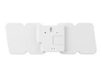 Back view of a white cloud-shaped LED clock.