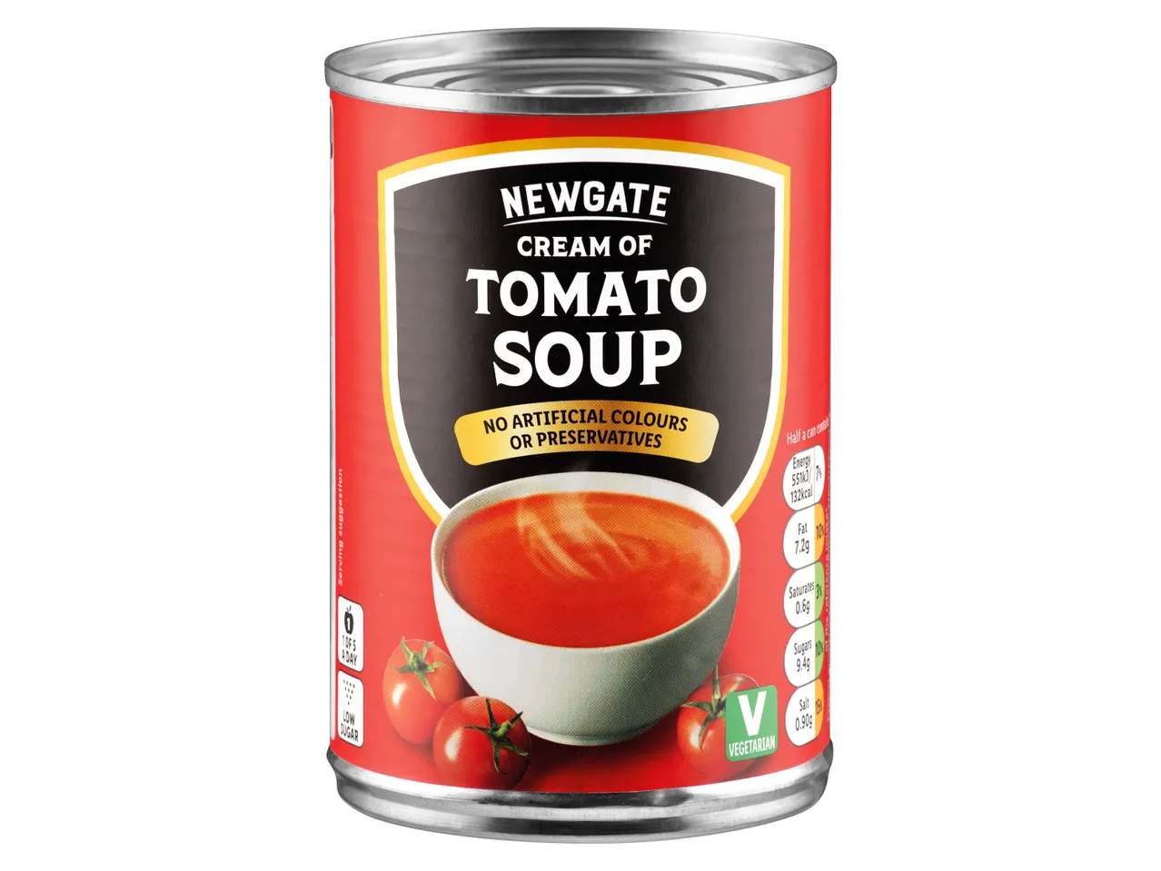 Newgate cream of tomato soup in a can.