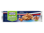 Paquet de biscuits aux pépites de chocolat avec un fourrage crémeux aux noisettes, 175g.
