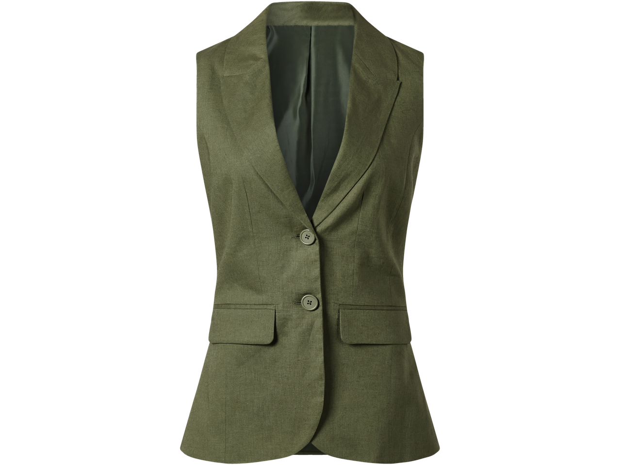 Naiste oliivroheline vest.