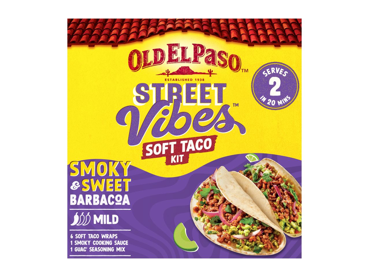 Soft taco kit with smoky & sweet barbacoa, serves 2 in 20 mins.