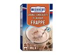 Double chocolate flavored frappé mix, 10 servings, just add milk, 250g total.